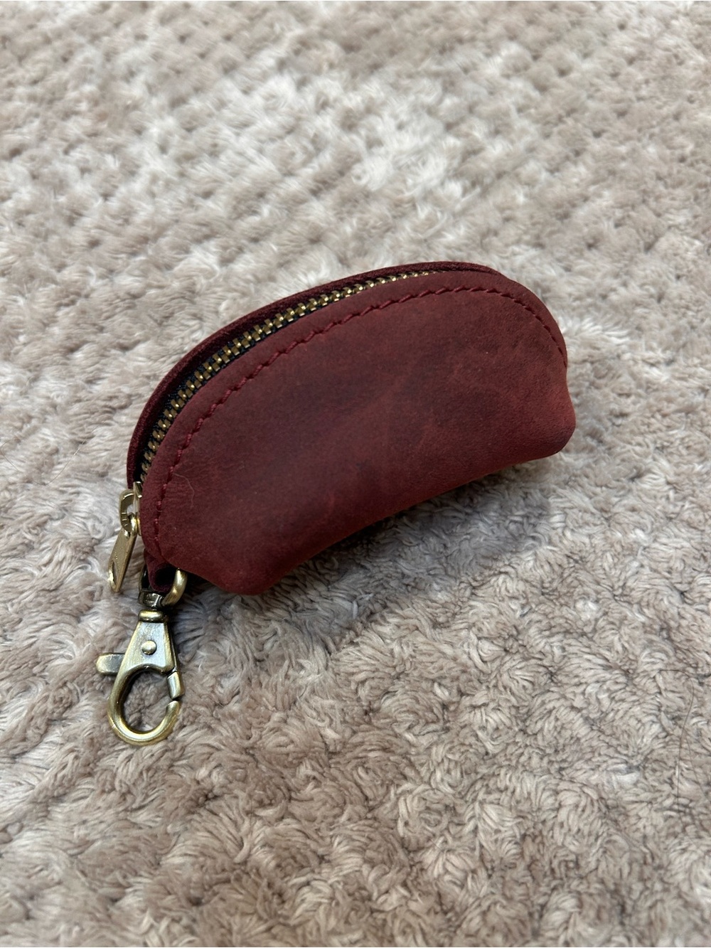 Portland Leather Goods Taco Pouch in Merlot